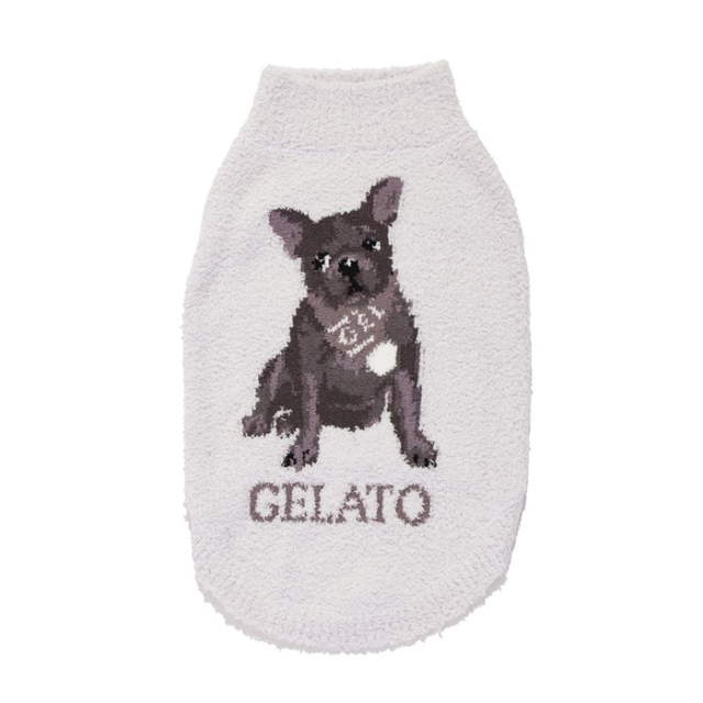 【gelato pique】ベビモコフレンチブルドッグ柄プルオーバー