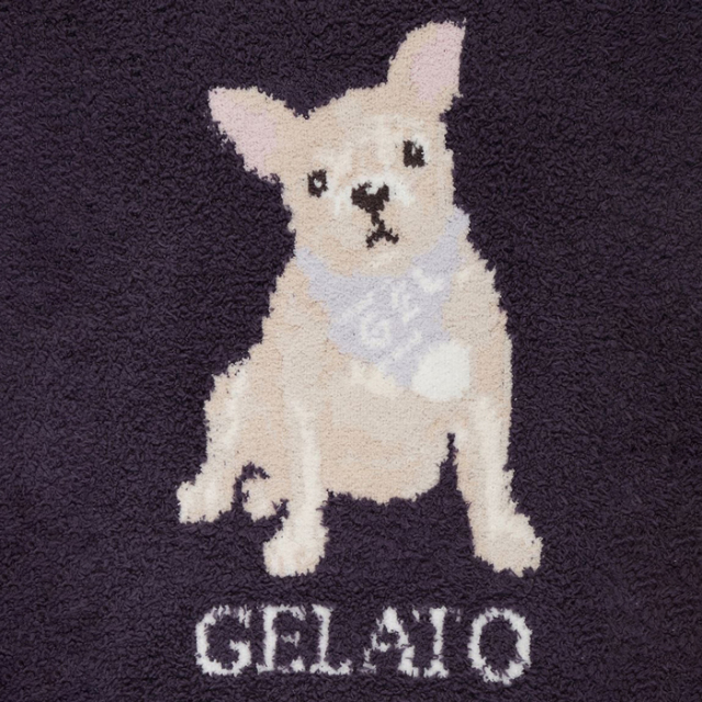 【gelato pique】ベビモコフレンチブルドッグ柄プルオーバー