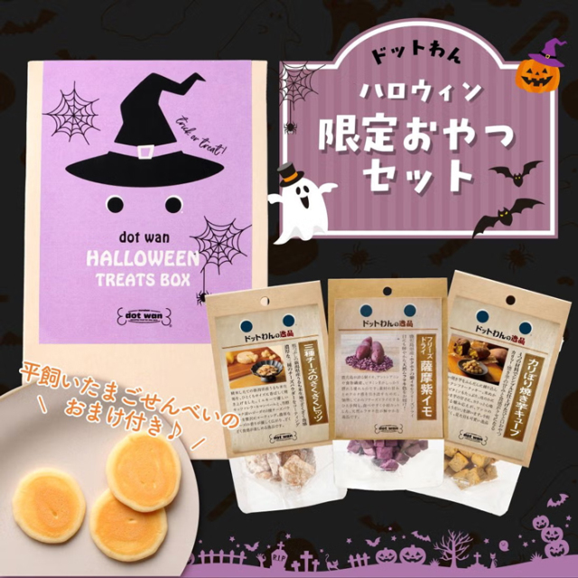 【ドットわん】ハロウィン2026 限定おやつセット