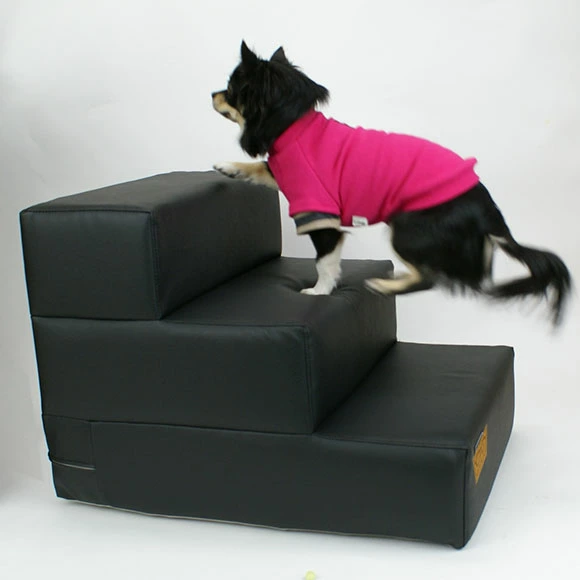 iDog Living アイステップレザータイプ 3段×2個 IDOG&ICAT】 iDog Living アイステップレザータイプ 3段 Pets-first