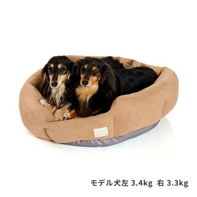 LIFELIKE（ライフライク） ナチュラルストライプラウンドベッド Pets