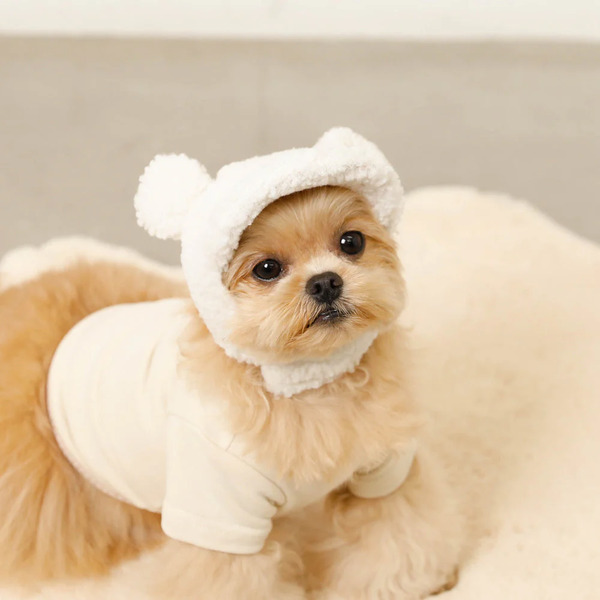moncheri くま耳ボアキャップ/S Pets-first ONLINESTORE