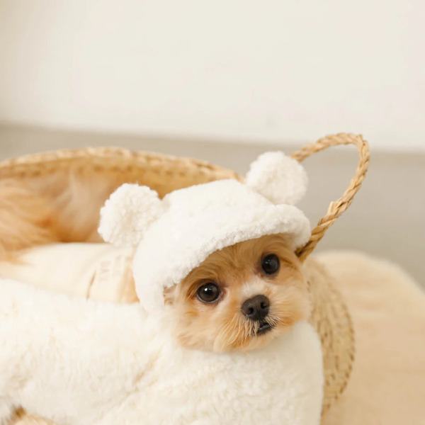 moncheri くま耳ボアキャップ/S Pets-first ONLINESTORE