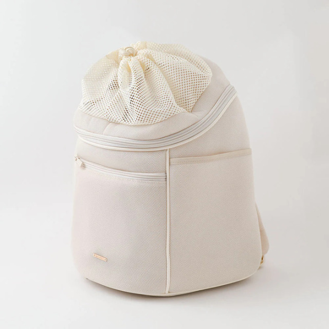 moncheri キルティングメッシュ付きフロントリュック moncheri キルティングメッシュ付きフロントリュック Pets-first