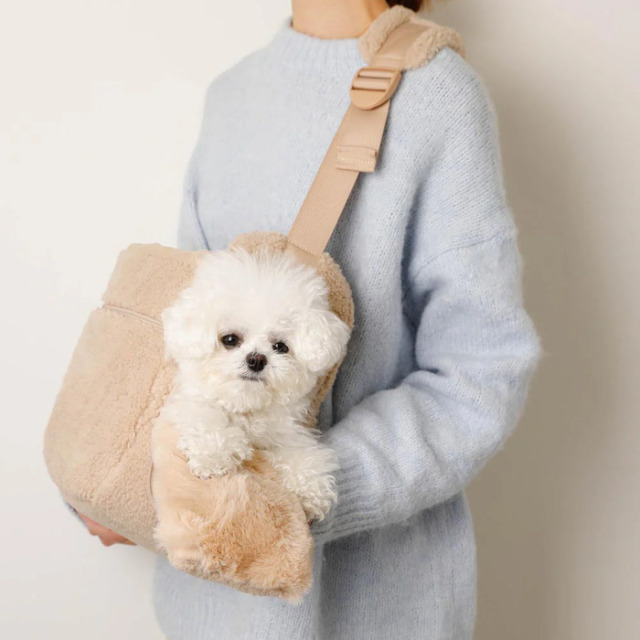 moncheri ボアスリングバッグ クッション付き Pets-first