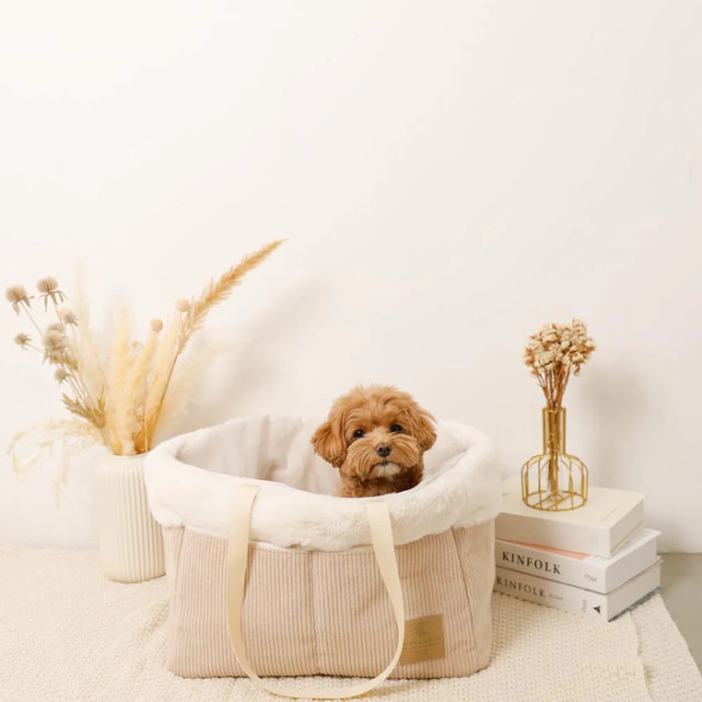 moncheri ペットカートコーデュロイファーバッグ Pets-first ONLINESTORE