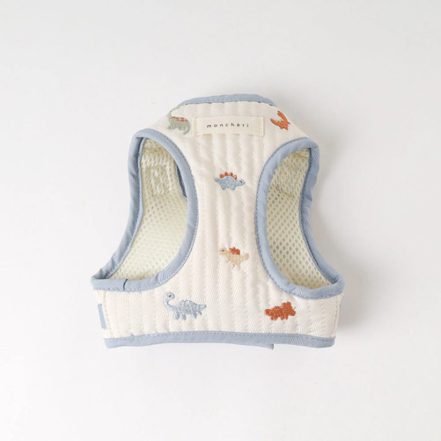 moncheri 恐竜さん柄刺繍ハーネス+リードSET Pets-first ONLINESTORE