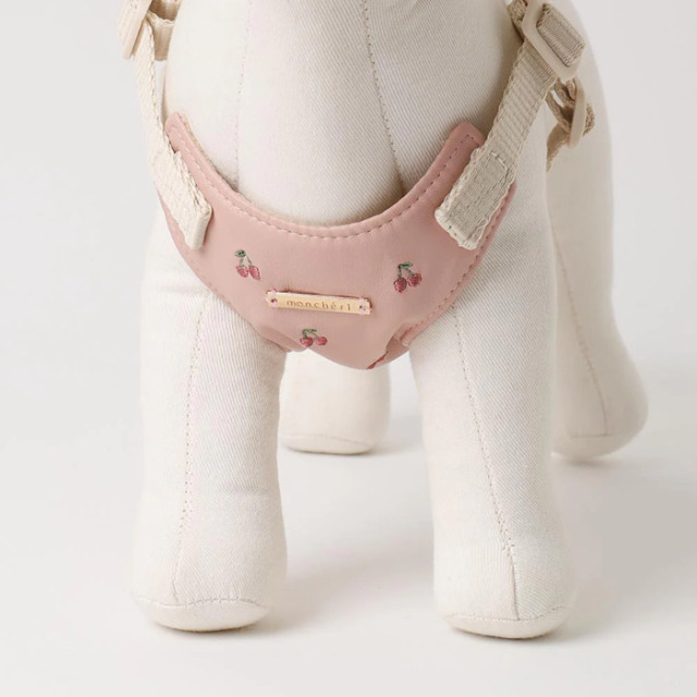 moncheri さくらんぼ刺繍ハーネス+リードSET Pets-first ONLINESTORE