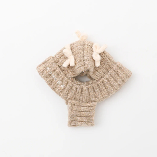 moncheri リボンモチーフニット帽