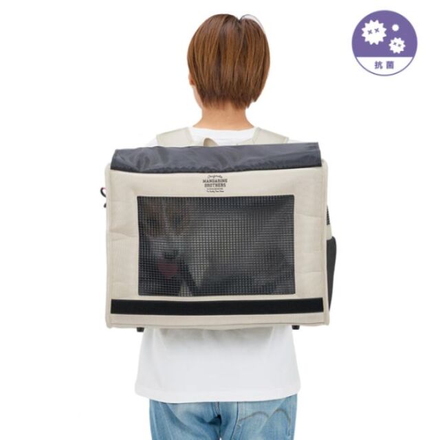 ba&ttang メッシュキャリーバッグ/アイボリー Pets-first ONLINESTORE