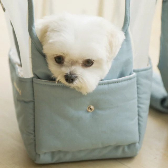 ba&ttang メッシュキャリーバッグ/ブルー Pets-first ONLINESTORE