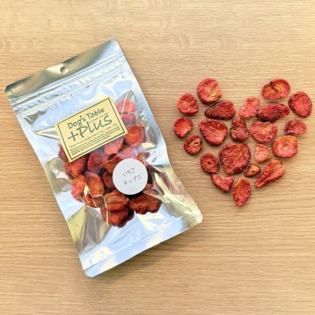 【DOG'S TABLE PLUS】ドッグステーブルプラス　いちごチップス　＜犬用＞