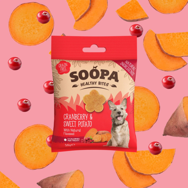 SOOPA】クランベリー アンド スウィートポテト バイツ（犬用おやつ