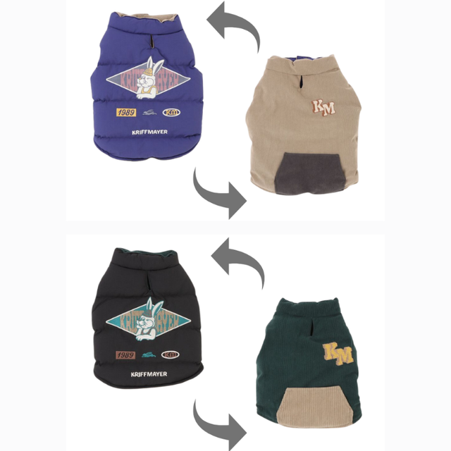 【クリフメイヤー】ひっくり中綿ベスト　☆アウトレット