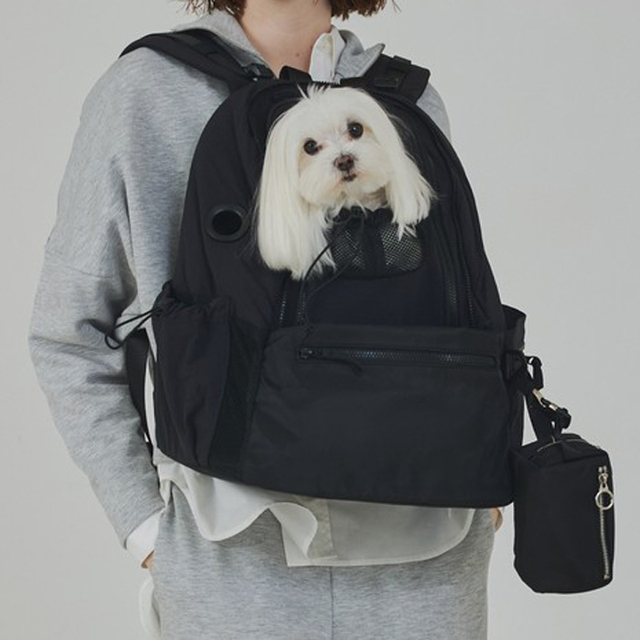 【新品】未使用 MATIE ペットリュック Mサイズ 犬用 ブラック スリング MATIE】ペットリュック M Pets-first ONLINESTORE