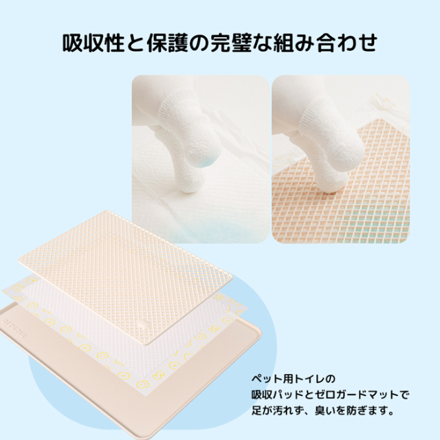 【BITE ME】おしっこ足跡防止 ゼロガードマット