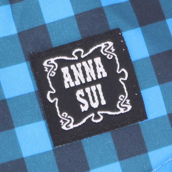 ANNA SUI_襟付きギンガムチェックワンピース