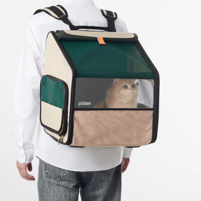 Pidan】折りたたみ式ハウス型トラベルリュック（猫用） Pets