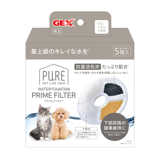 【PET LIFE TECH】PURE WATER FOUNTAIN PRIME FILTER 5枚入