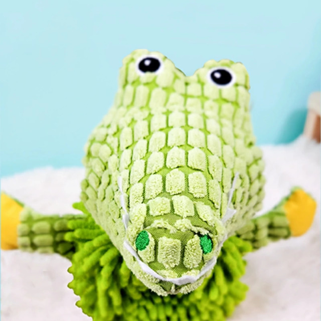 【M-PETS】PLAYドッグトイ ANIMOモップ サル カバ ワニ