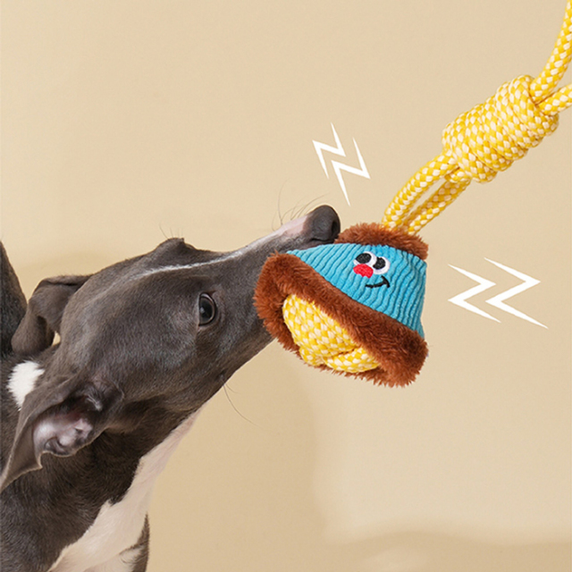 【zeze】DOG ROPE TOY Handle Ball