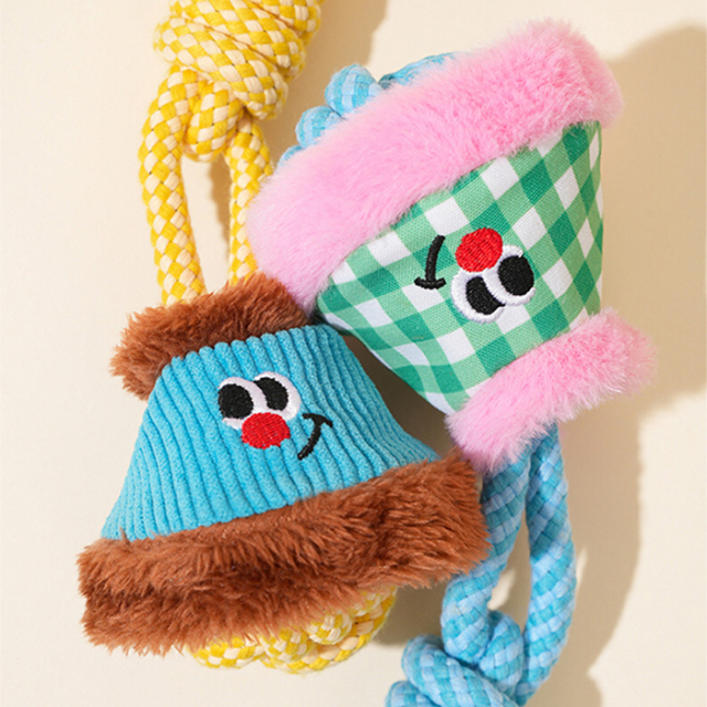 【zeze】DOG ROPE TOY Handle Ball