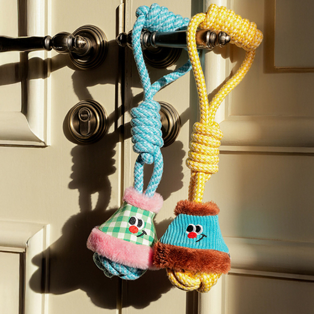 【zeze】DOG ROPE TOY Handle Ball