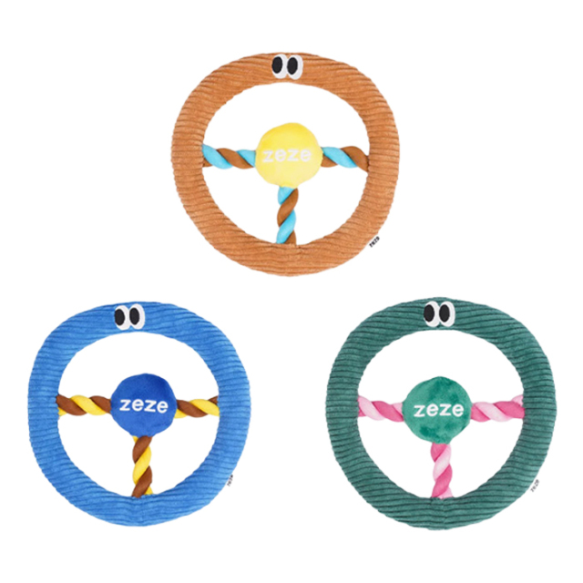 【zeze】DOG ROPE TOY Steering Wheel