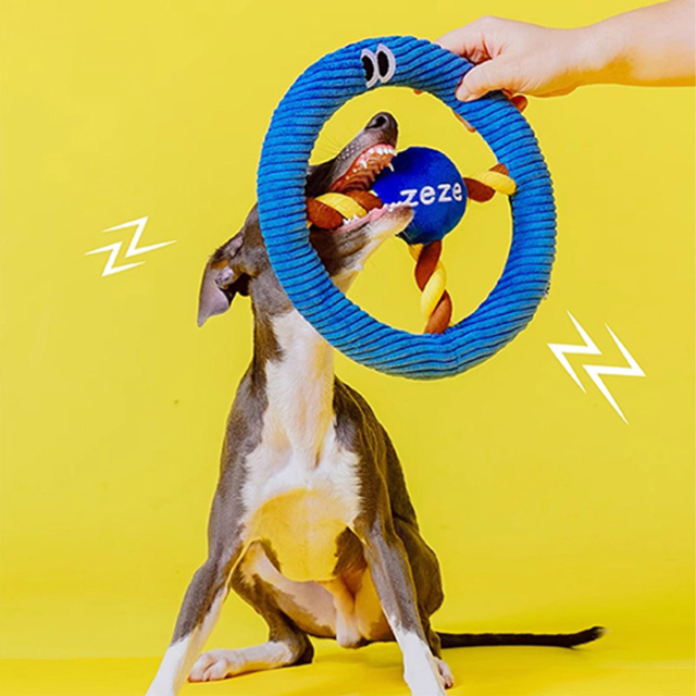 【zeze】DOG ROPE TOY Steering Wheel