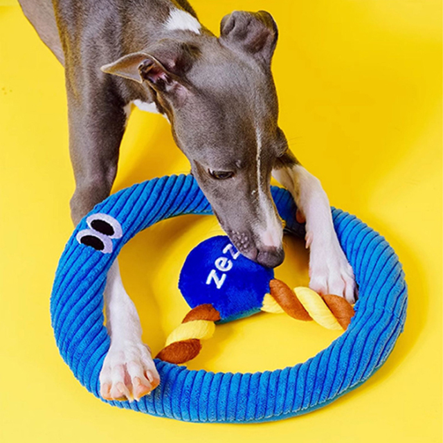 【zeze】DOG ROPE TOY Steering Wheel