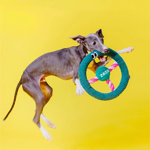 【zeze】DOG ROPE TOY Steering Wheel