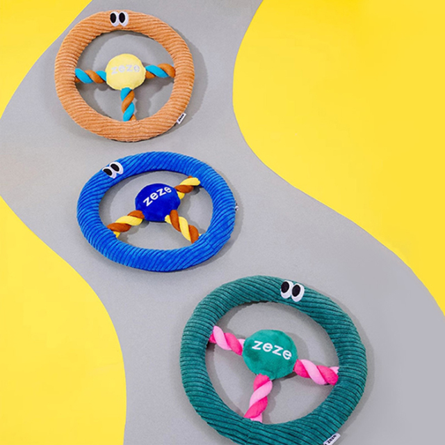 【zeze】DOG ROPE TOY Steering Wheel