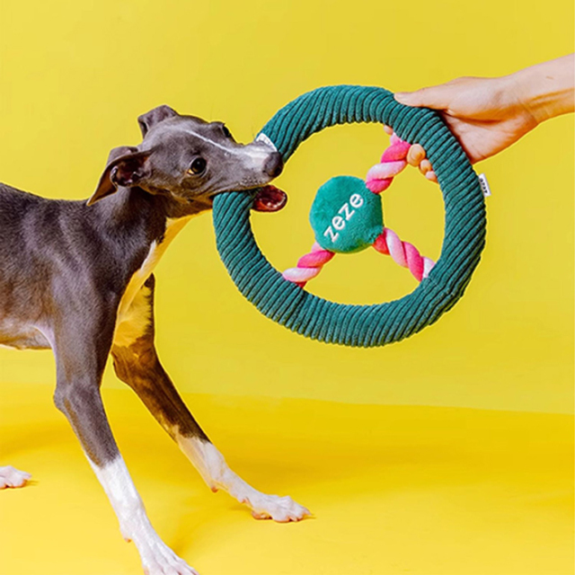 【zeze】DOG ROPE TOY Steering Wheel