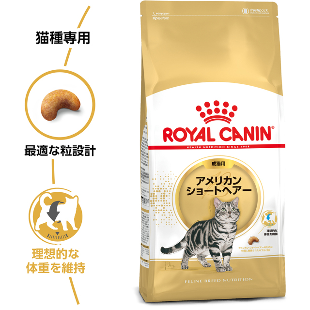 ロイヤルカナン アメリカン ショートヘアー 400g (生後12ヵ月齢