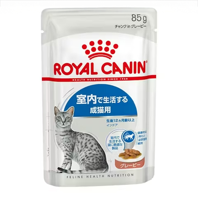 ロイヤルカナン インドア　グレービー　１２袋セット【室内で生活する成猫用】