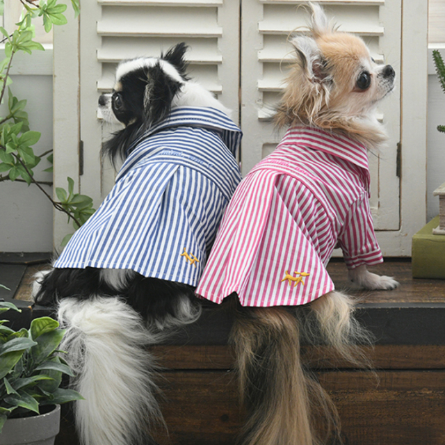 在庫限り】ROPE' PICNIC ストライプシャツ Pets-first ONLINESTORE