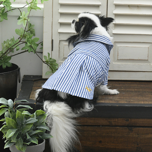 在庫限り】ROPE' PICNIC ストライプシャツ Pets-first ONLINESTORE