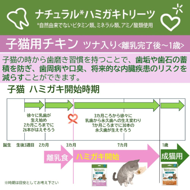 【WHIMZEES】ウィムズィーズ　子猫用　チキン　ツナ入り　56g