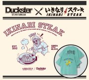 【コラボＴシャツ】Duckster×いきなり！ステーキ（緑）Lサイズ