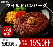いきなり！ステーキ 冷凍いきなり！ワイルドハンバーグ 300g 3個 (900g) オニオンソース付 豪州産牛肉 ビーフ100％｜ステーキ ギフト お中元 お歳暮 内祝い お肉 セット 人気 通販 お取り寄せ