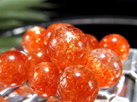 サンストーン ビーズ アベンチュレッセンス 日長石 粒売り