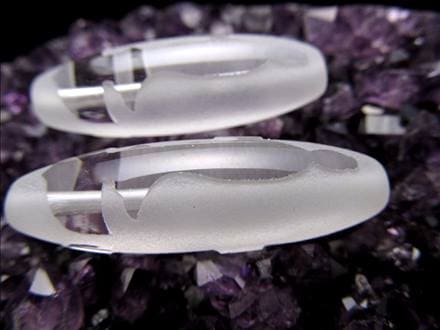 双観音天珠 水晶 クリスタル 天珠
