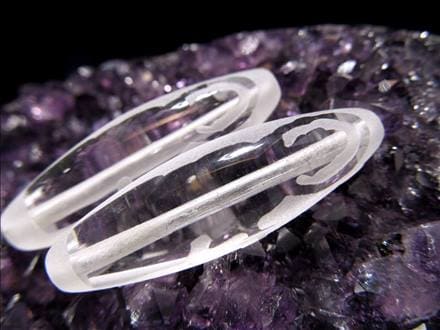 ジー 護符 クリスタル天珠 水晶天珠 お守り