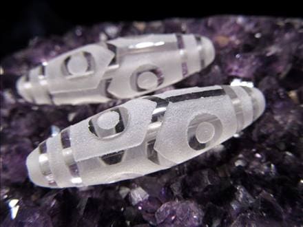 ジー 護符 クリスタル天珠 水晶天珠 お守り