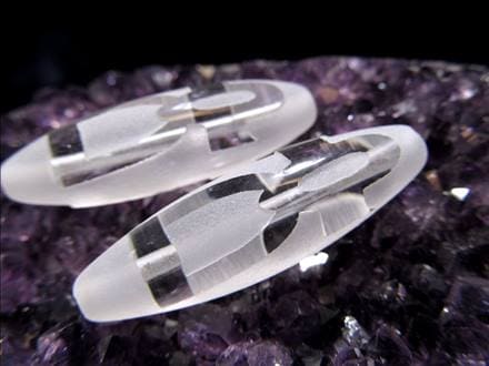 ジー 護符 クリスタル天珠 水晶天珠 お守り