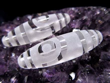 ジー 護符 クリスタル天珠 水晶天珠 お守り