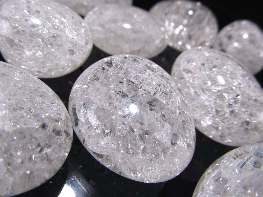 ◆超お買い得！詰め合わせ◆磨き石200ｇセット◆幸運とチャンスを呼び込む石◆お守り・ペンダントの作成・瞑想にも◆レインボー水晶【爆裂水晶】タンブル　詰合せ◆200グラム◆【ブラジル産】