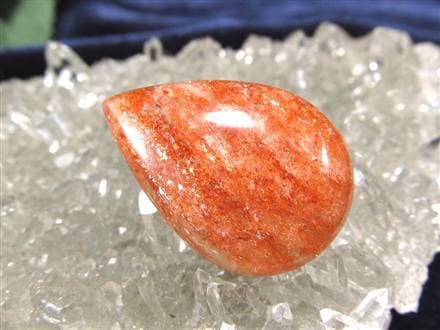 サンストーン ドロップ型 カボション タンブル アベンチュレッセンス 太陽の石