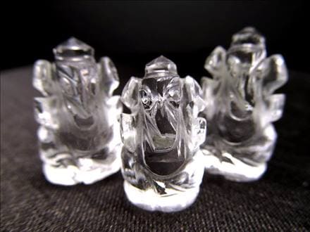 ガネーシャ 夢を叶える象 彫刻 すいしょう 天然石ガネーシャ