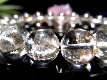 レッドプラチナルチルクォーツ ブレスレット プラチナルチル ルチルレイテッドクォーツ ブルッカイト